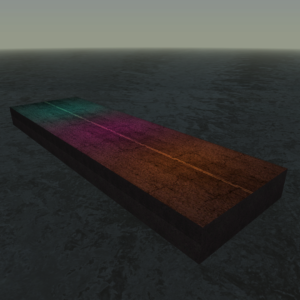 colored road